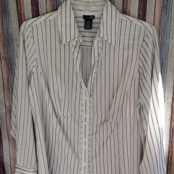 East 5th Tops - East 5th striped long sleeve button down